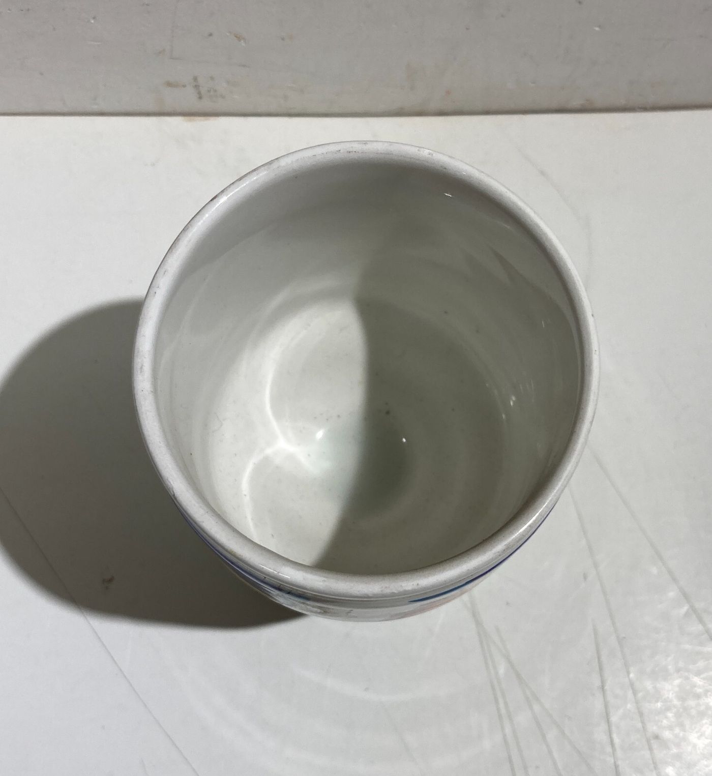Bicchiere In Ceramica Arizona Con Decoro Policromo Astratto