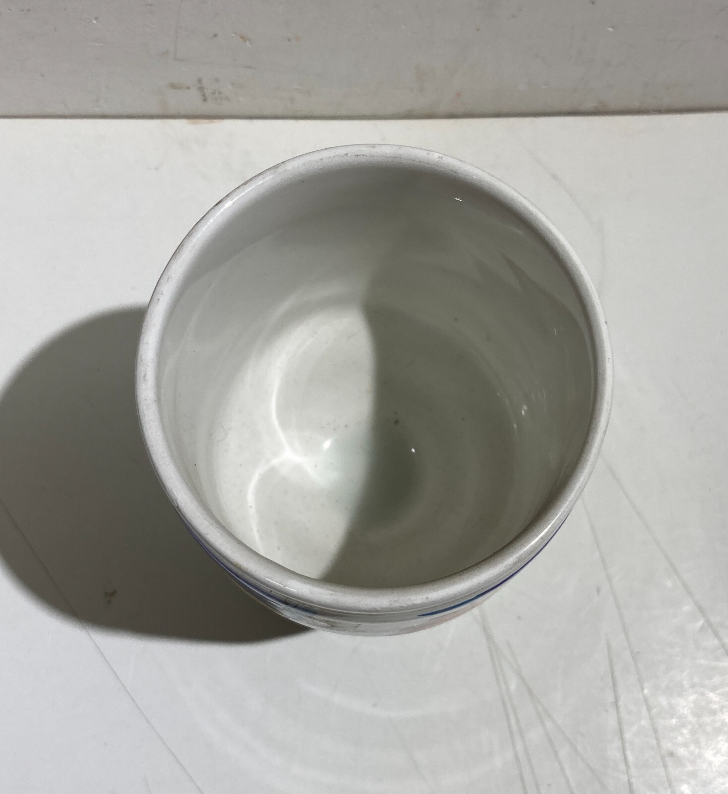 Bicchiere In Ceramica Arizona Con Decoro Policromo Astratto