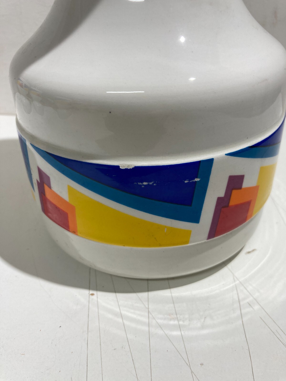 Ceramica Da Collezione, Arte Astratta, Decoro Arizona, Vaso Decorativo