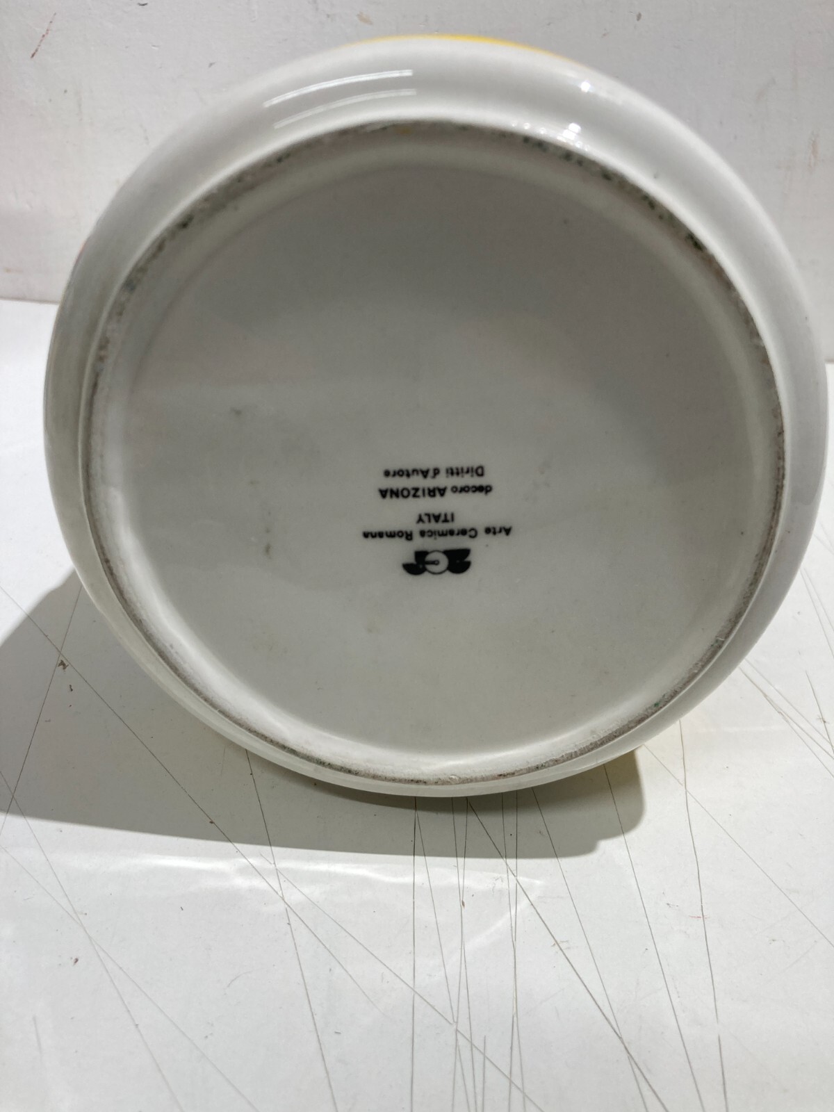 Ceramica Da Collezione, Arte Astratta, Decoro Arizona, Vaso Decorativo