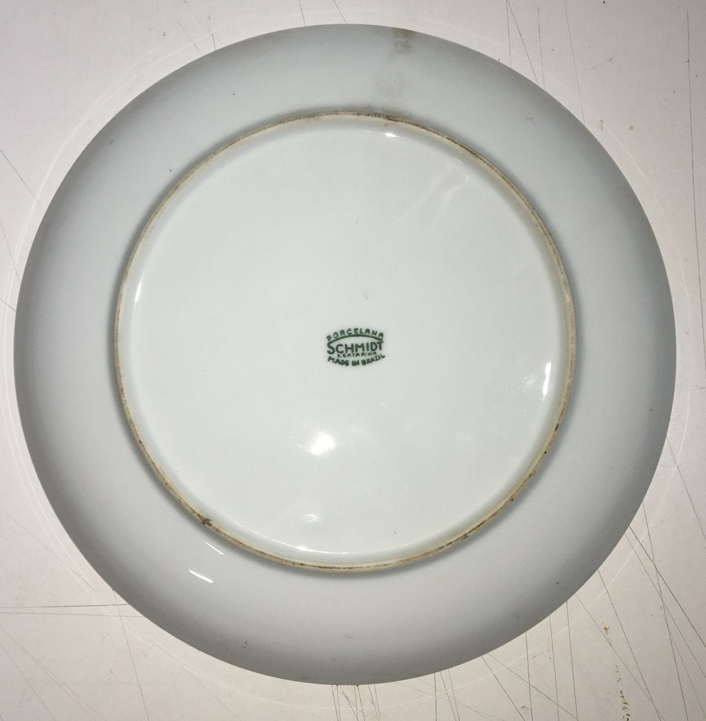 Piatto In Porcellana Dipinto A Mano Con Decoro Floreale, Waldeth, 1974