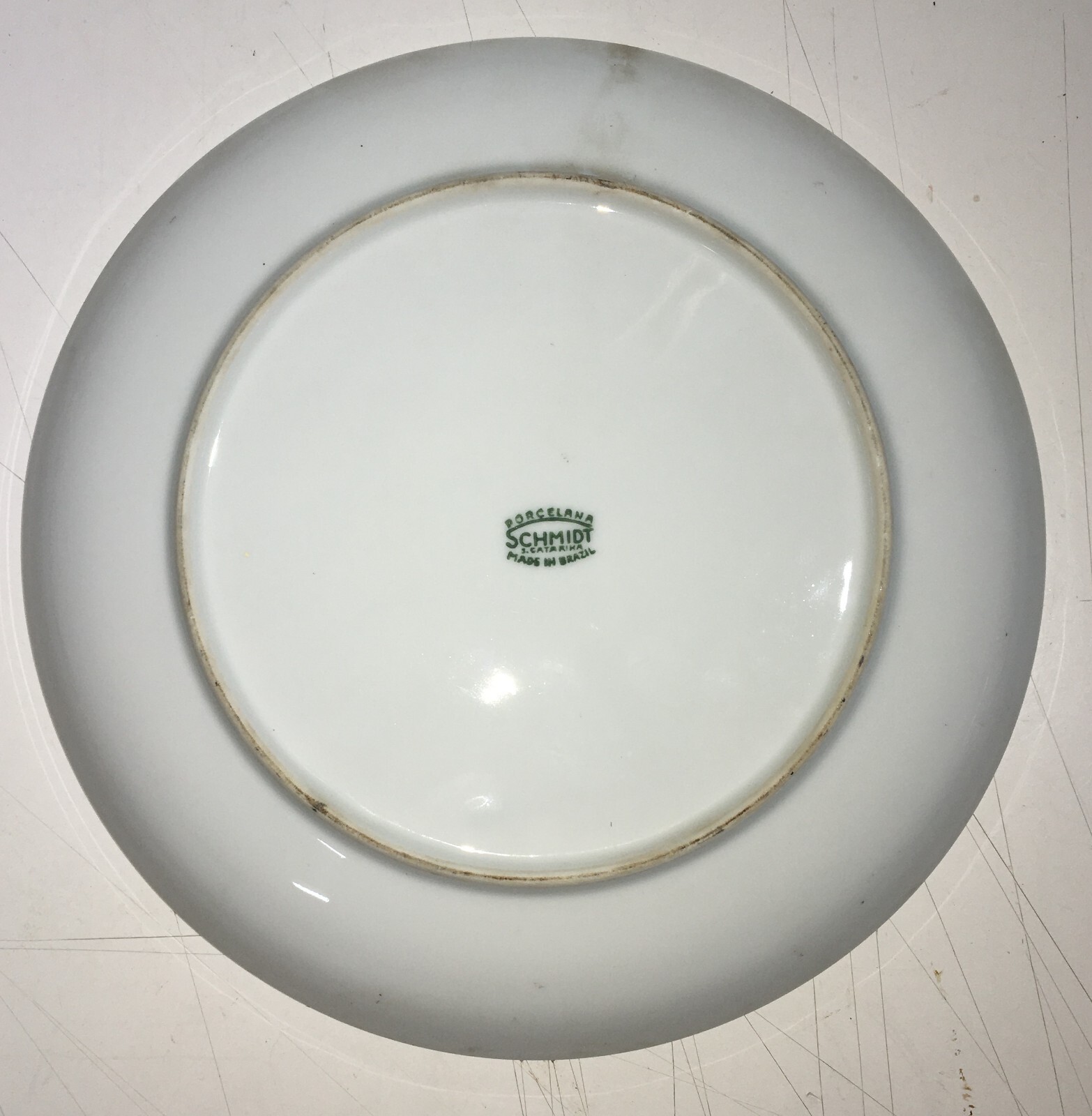 Piatto In Porcellana Dipinto A Mano Con Decoro Floreale, Waldeth, 1974