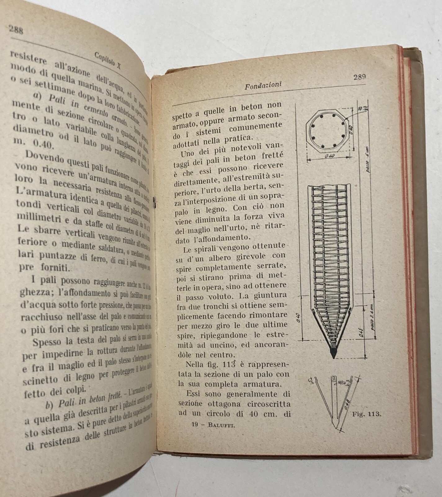Ingegneria: Costruzioni In Cemento Armato, Travi E Strutture Asismiche (Baluffi, 1926)