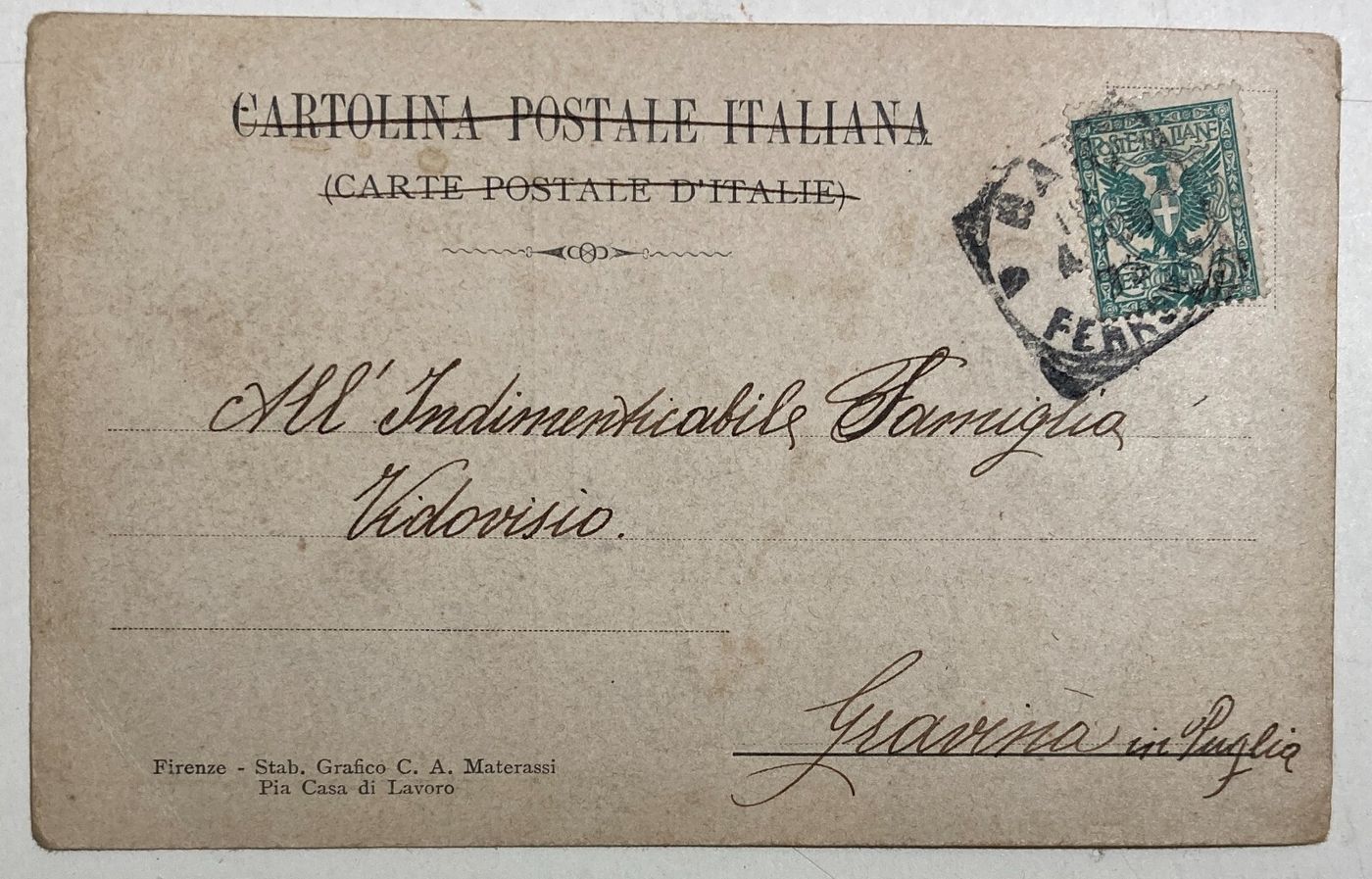 Arte, Scultura, Collezione Frilli, Firenze, Scultori Albano E Caroni, Puglia, 1906