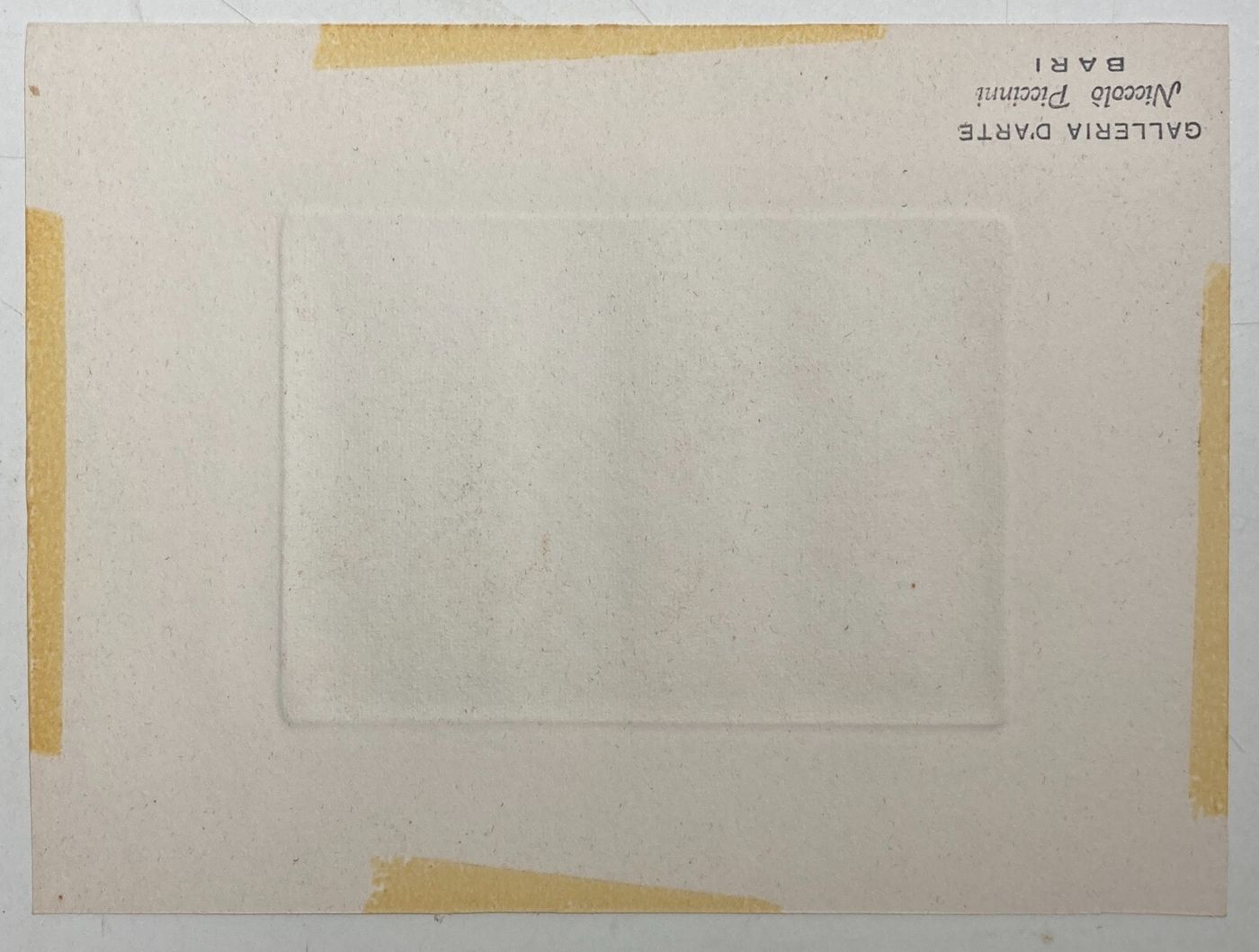 Arte Puglia: Suggestiva Opera d'Arte Grafica. Galleria D'Arte Piccinni, Bari. Firma.