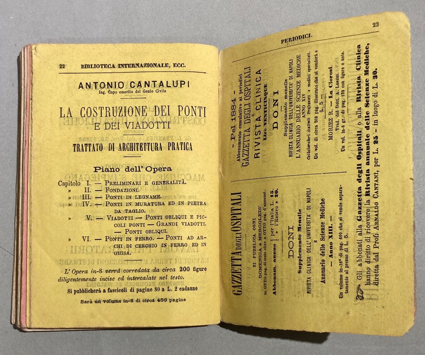 Antico Almanacco Strenna: Il Nipote Del Vesta Verde   Milano, 1884