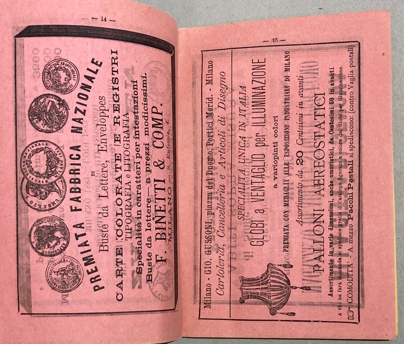 Antico Almanacco Strenna: Il Nipote Del Vesta Verde   Milano, 1884