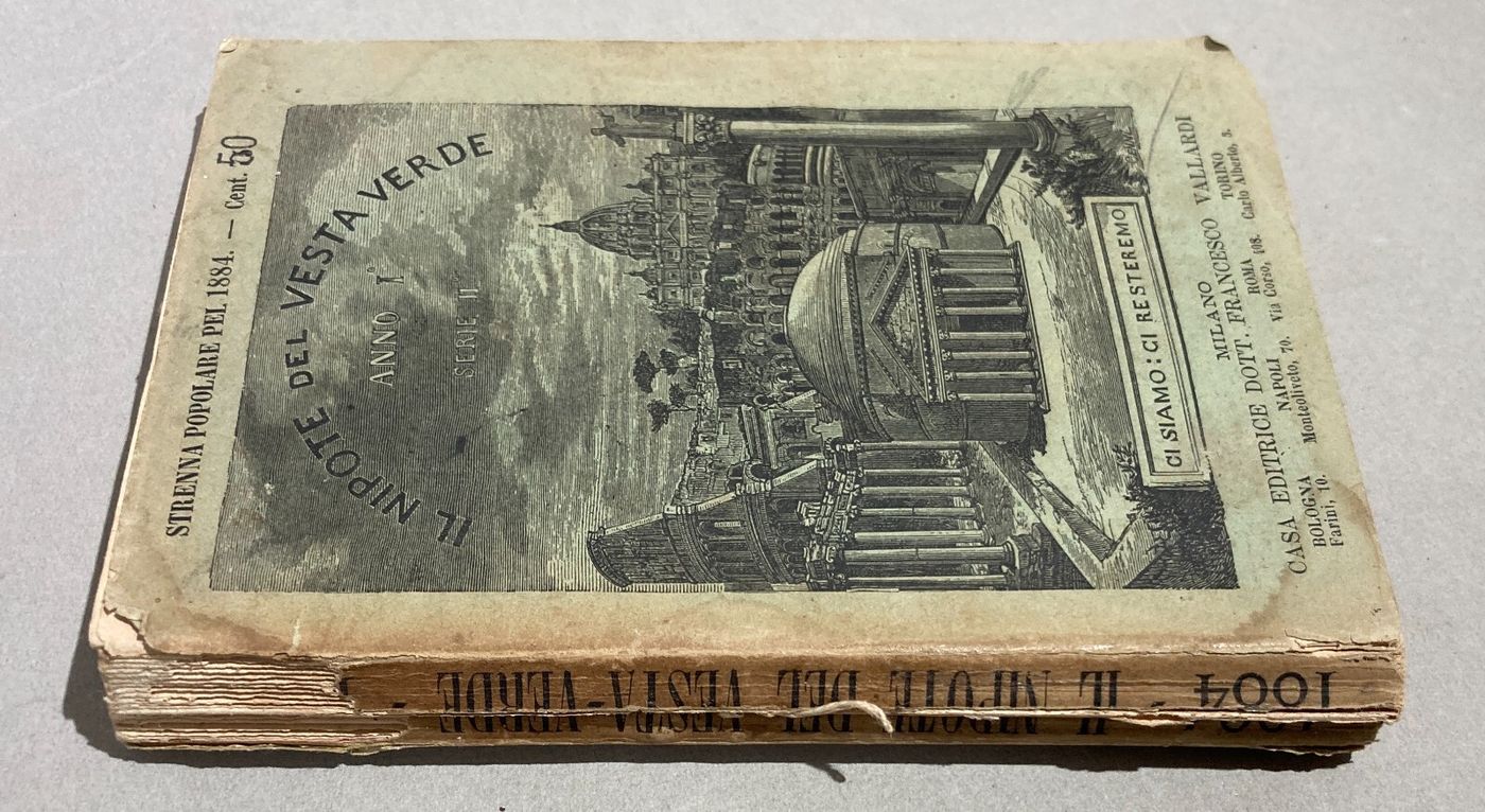 Antico Almanacco Strenna: Il Nipote Del Vesta Verde   Milano, 1884