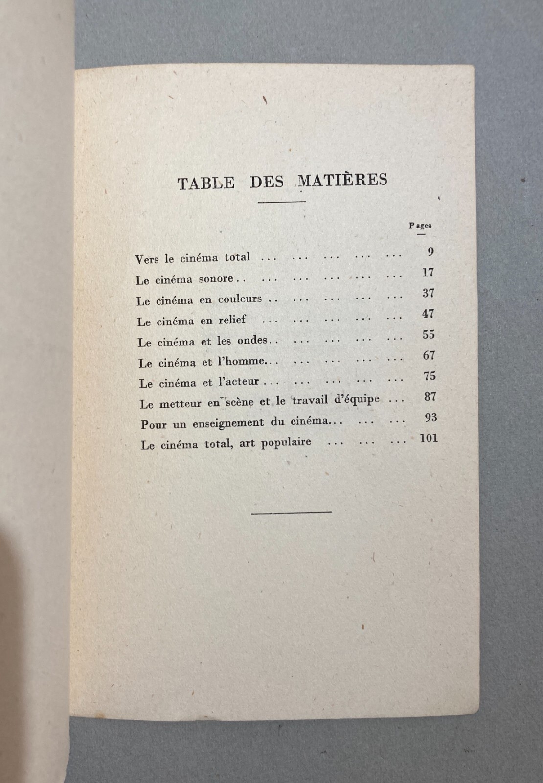 Cinematografia, Cinema, Film E Attori: Barjavel, 'Cinéma Total'   Edizione Francese Del 1944