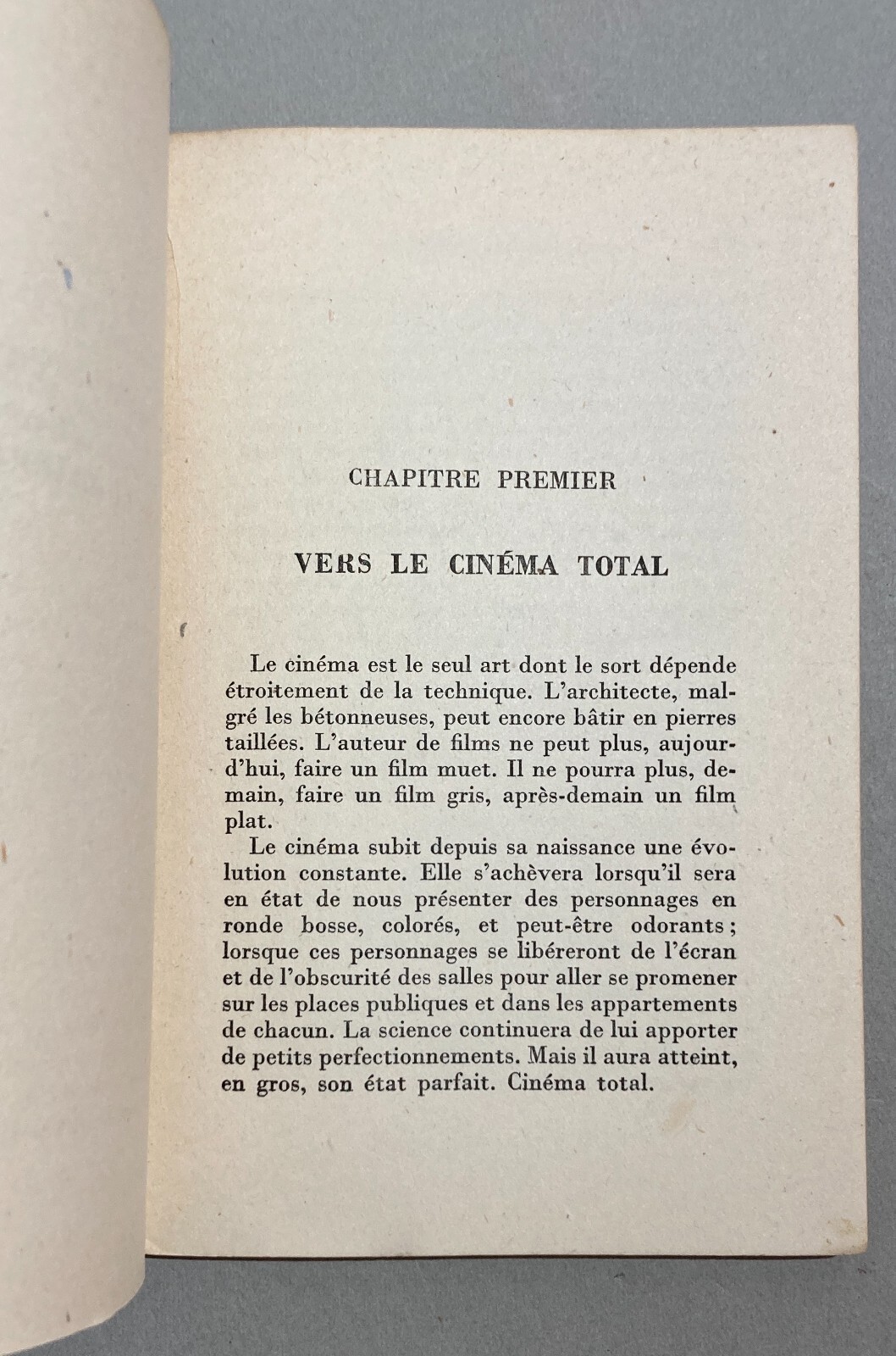 Cinematografia, Cinema, Film E Attori: Barjavel, 'Cinéma Total'   Edizione Francese Del 1944
