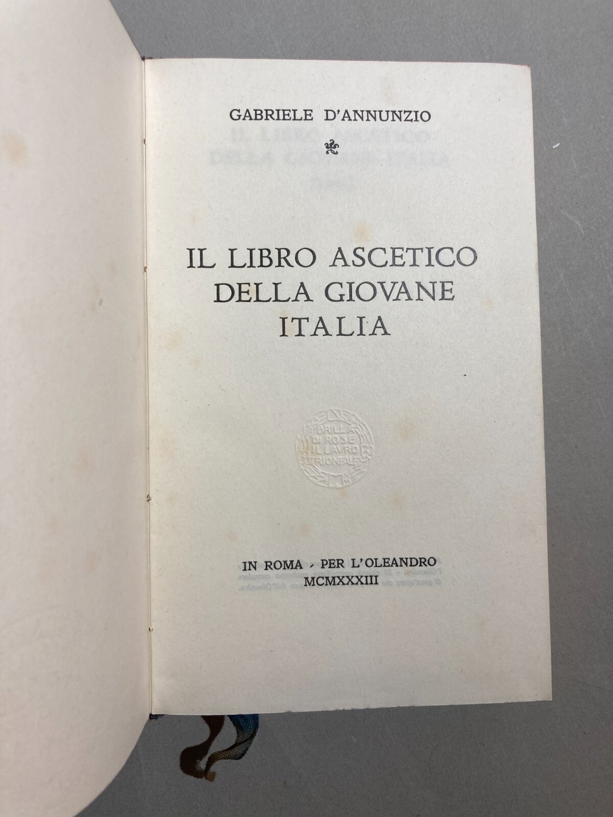 d'Annunzio, Aviazione, Centocelle, Milano, Farsaglia   Edizione D'Epoca, 1933