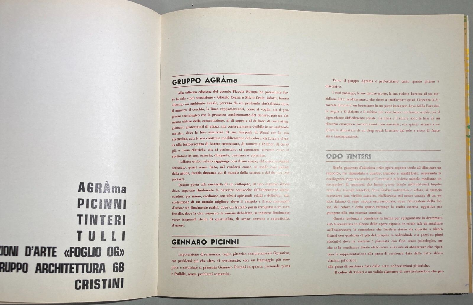 Marche: Arte Grafica Del '900. Picinni, Tulli, Turcato, Gruppo Agra', Tinteri, Cristini