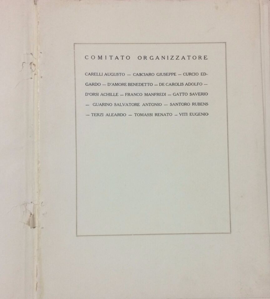 II Mostra Primaverile Di "Fiamma", Napoli 1923 Catalogo d'Arte