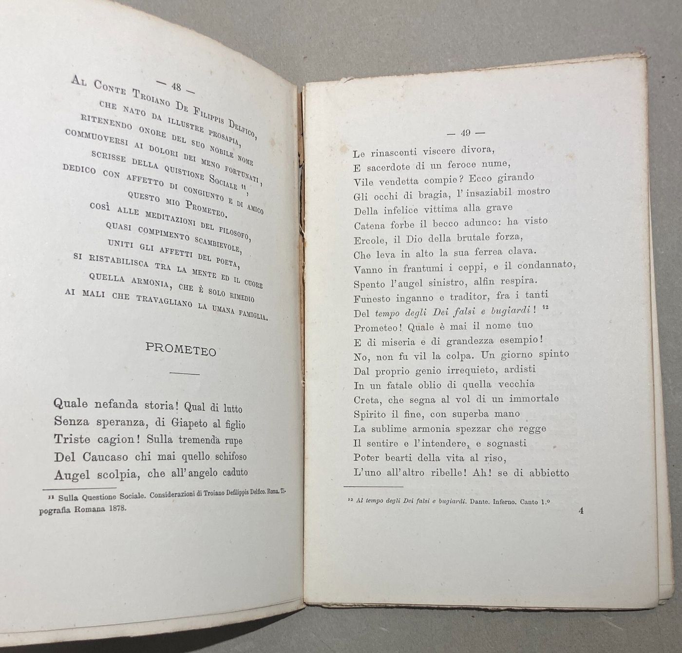 Abruzzo, Loreto Aprutino. Gaetano Valentini: Dio, Patria E La Famiglia. Poesie (1883)