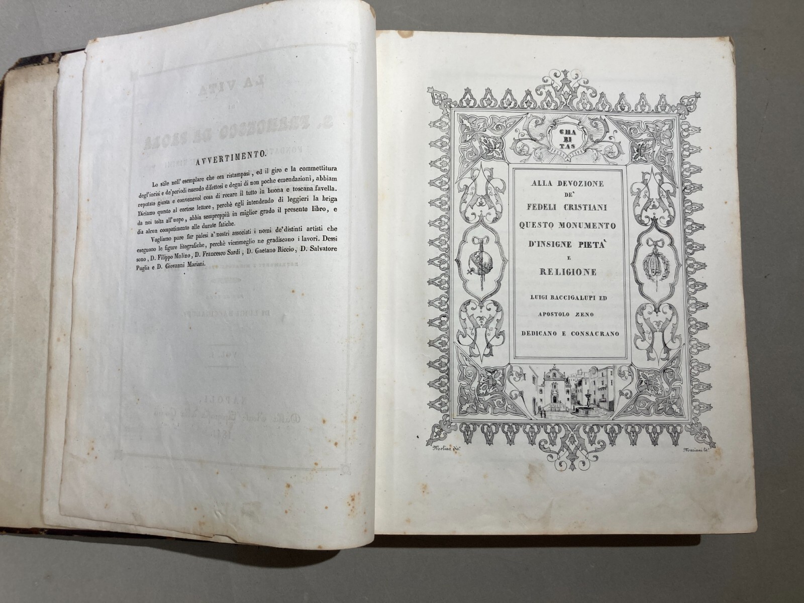 Calabria, San Francesco Di Paola: Antica Agiografia Con Illustrazioni Litografiche, 1841