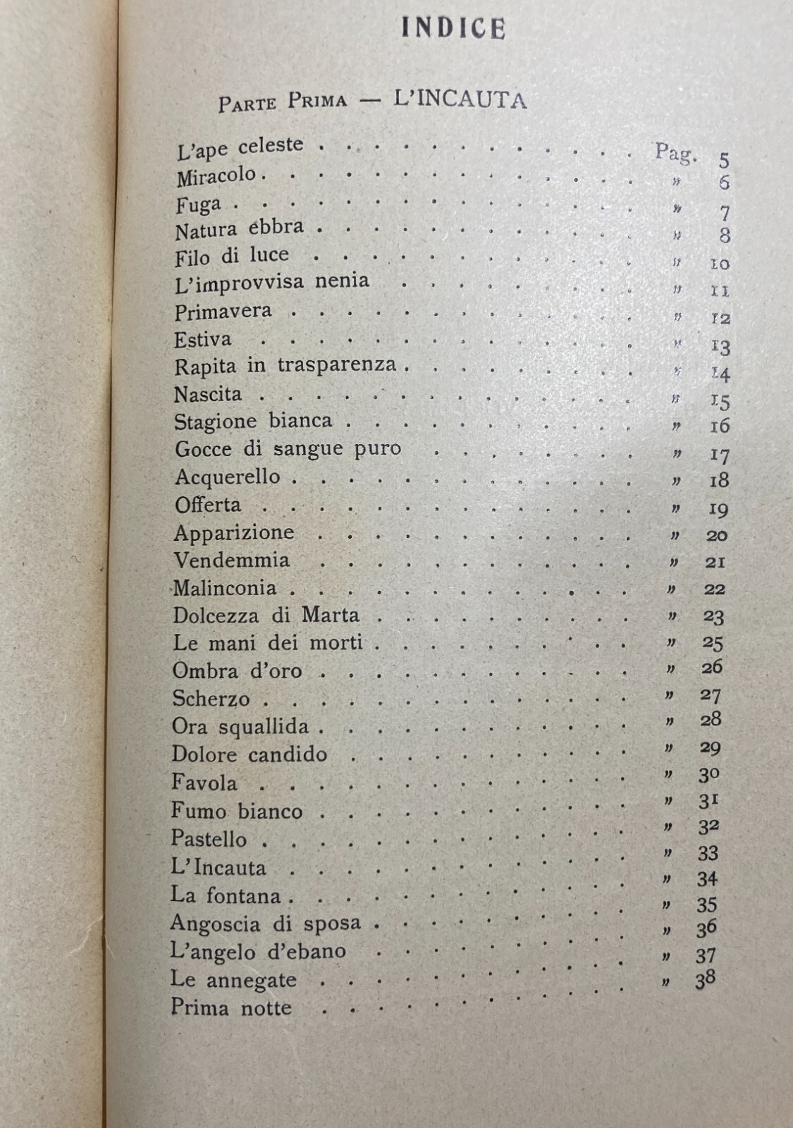 Pasquale Piazzolla, Ore Bianche. Edizione 1940 Con Dedica Autografa