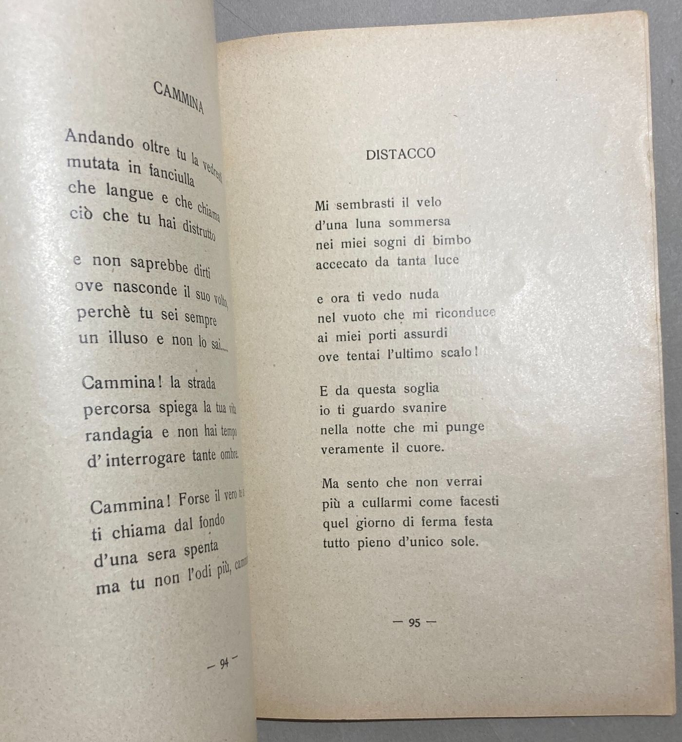 Pasquale Piazzolla, Ore Bianche. Edizione 1940 Con Dedica Autografa