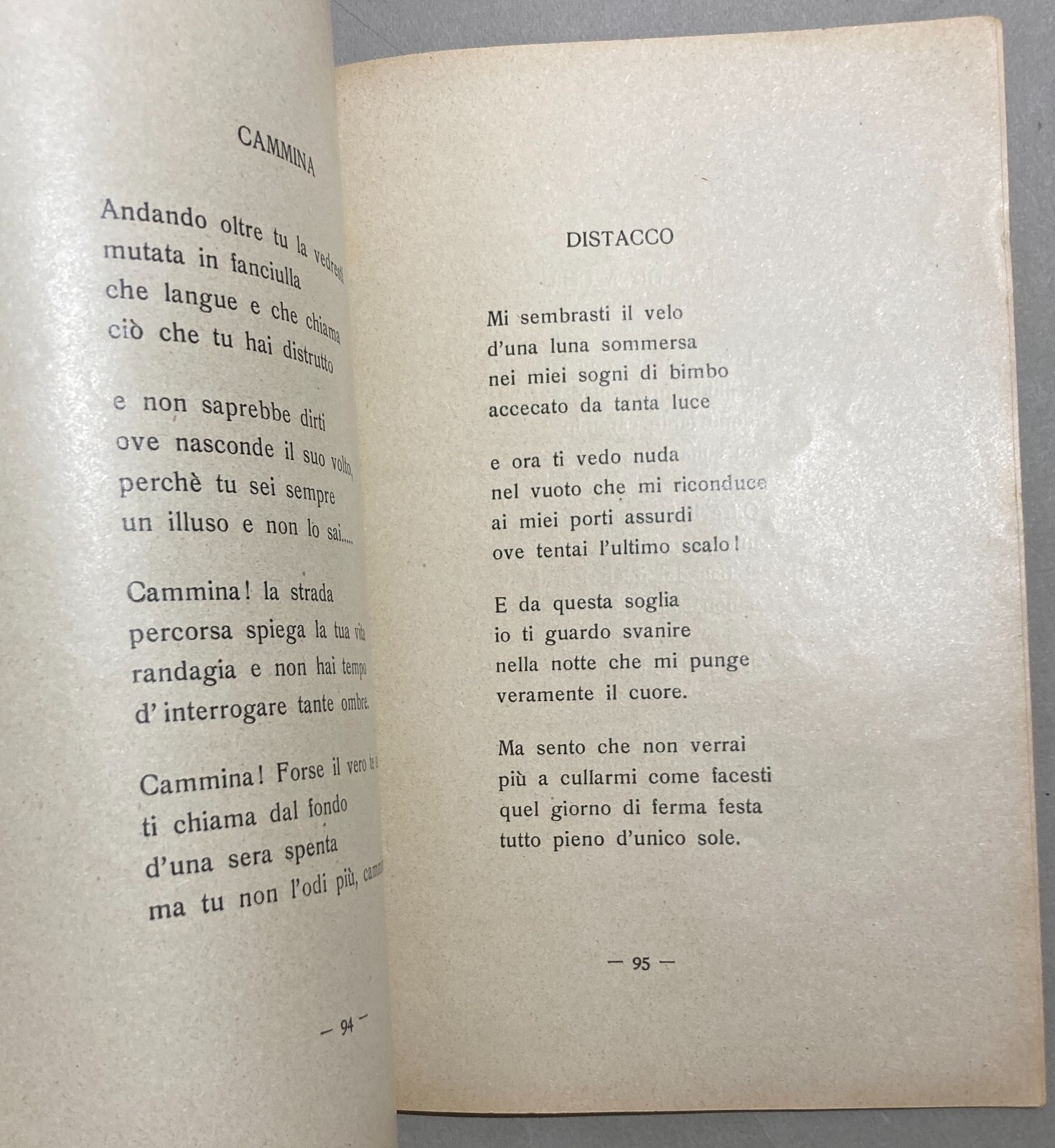 Pasquale Piazzolla, Ore Bianche. Edizione 1940 Con Dedica Autografa