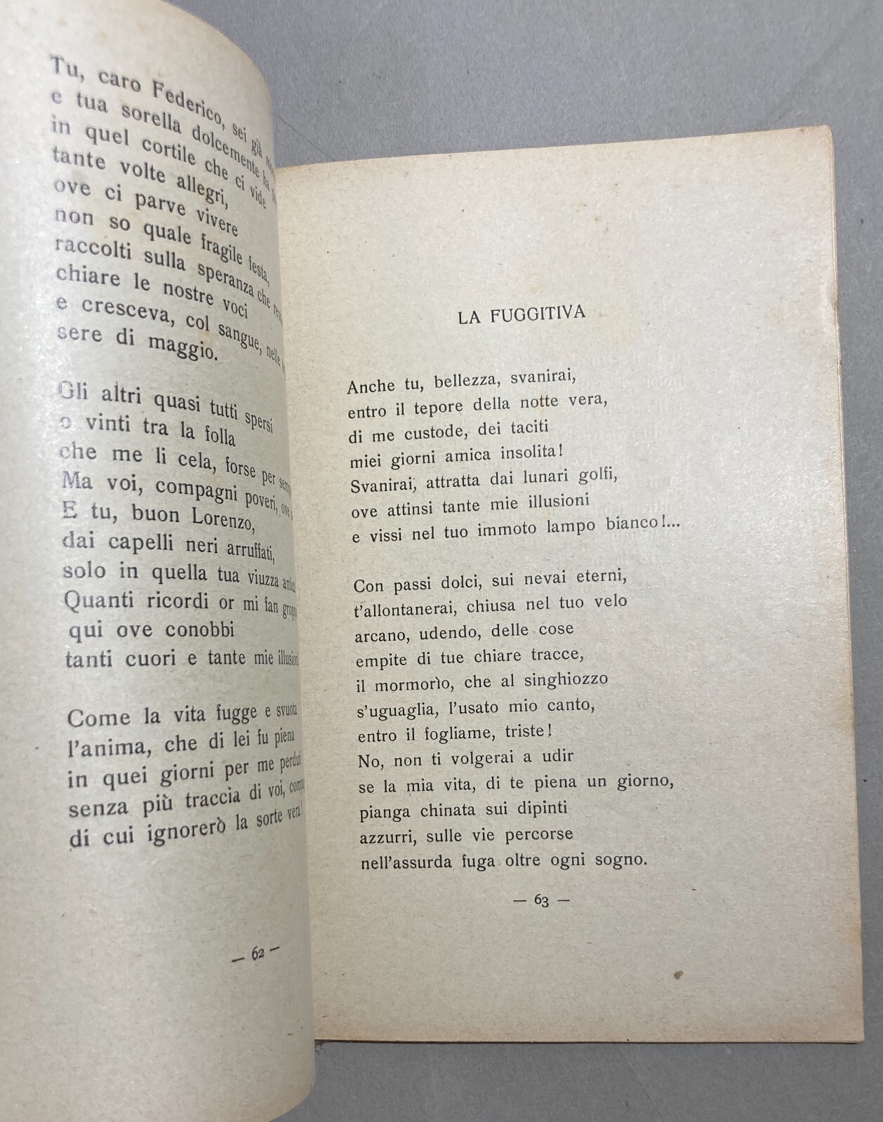 Pasquale Piazzolla, Ore Bianche. Edizione 1940 Con Dedica Autografa