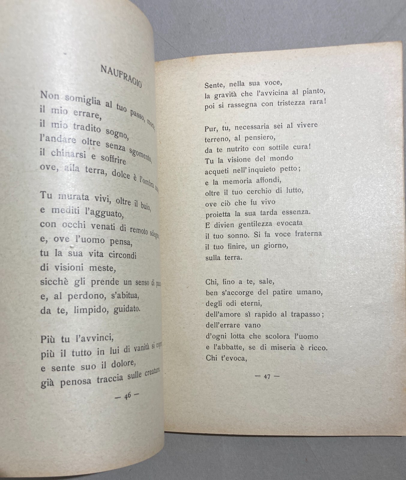 Pasquale Piazzolla, Ore Bianche. Edizione 1940 Con Dedica Autografa