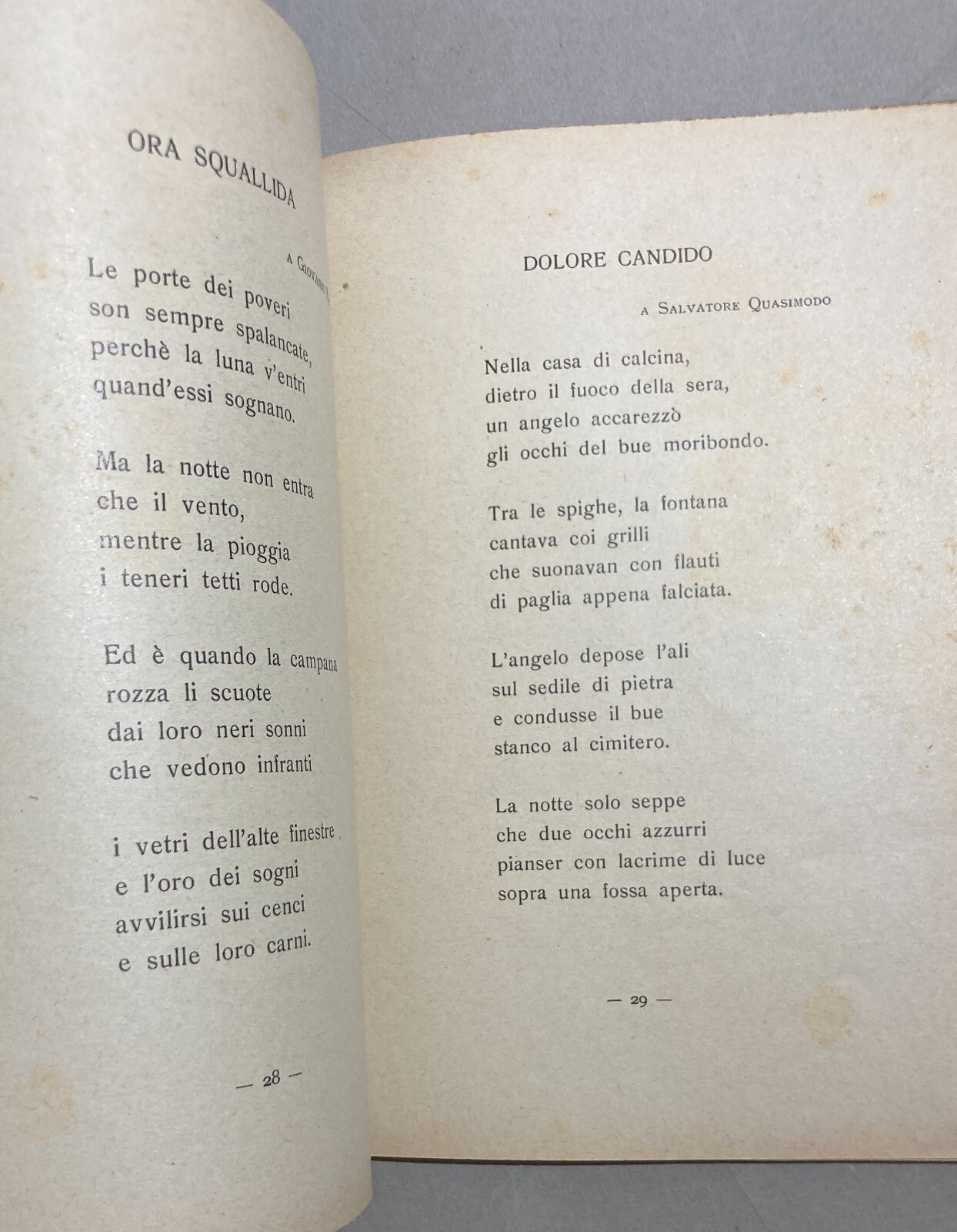 Pasquale Piazzolla, Ore Bianche. Edizione 1940 Con Dedica Autografa