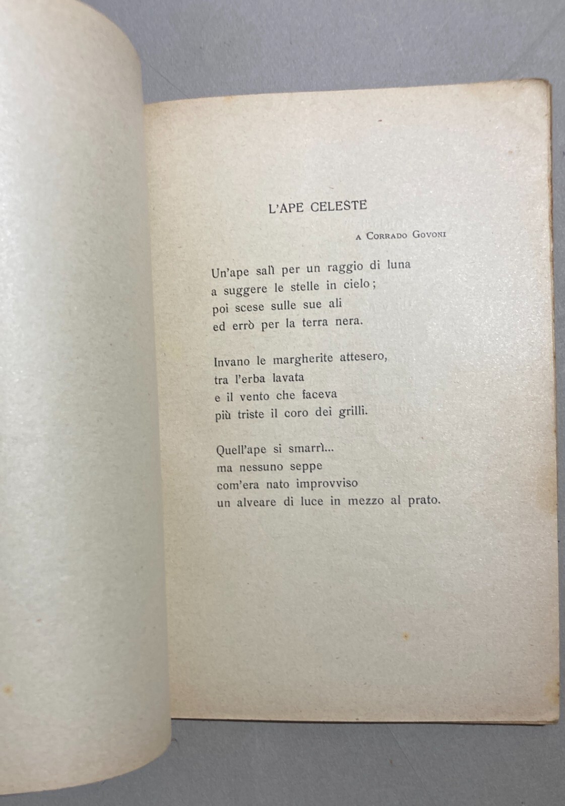 Pasquale Piazzolla, Ore Bianche. Edizione 1940 Con Dedica Autografa