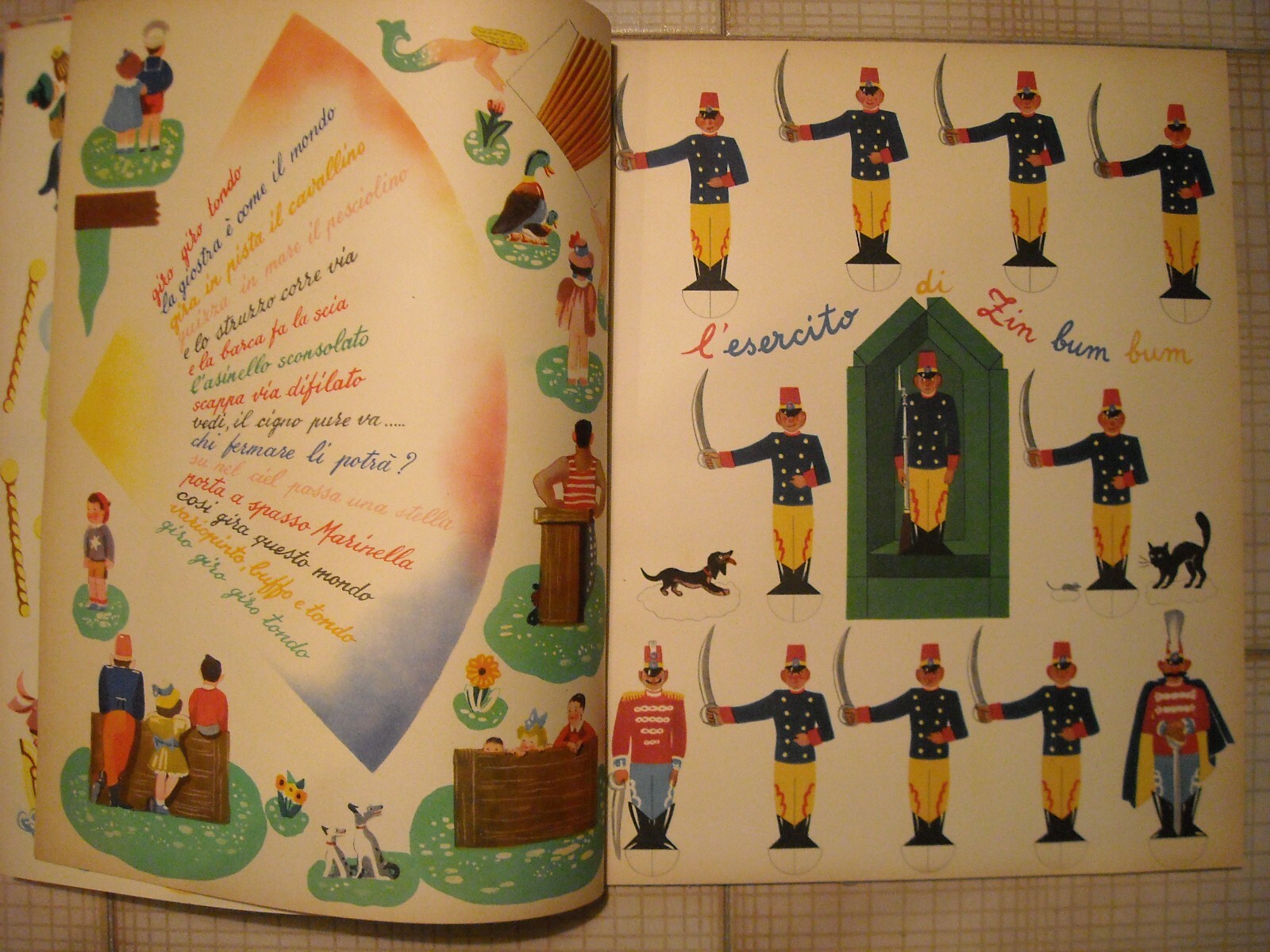 Edina Altara: Il Libro Giocattoli. Milano, Hoepli, 1945. Giochi E Costruzioni