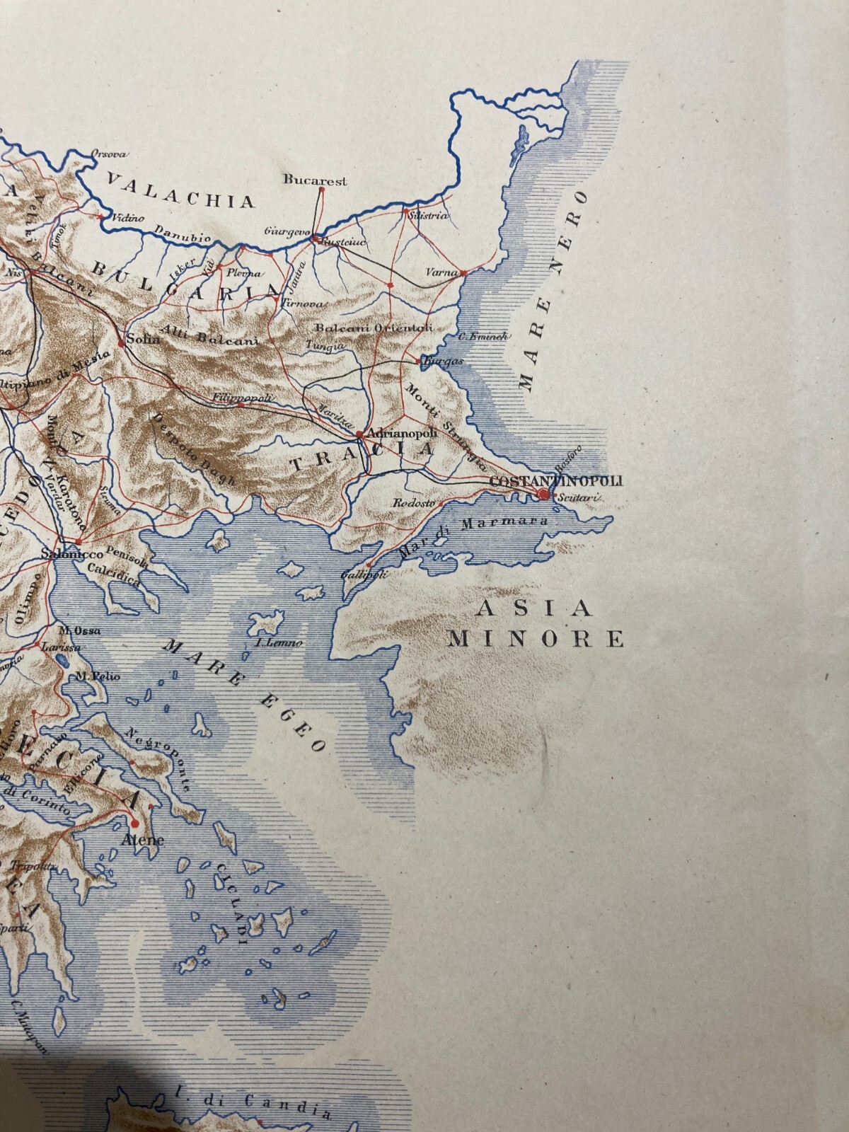 Geologia: Sistema Balcanico   Bosnia, Albania, Grecia, Candia, Morea, Cicladi, Tracia