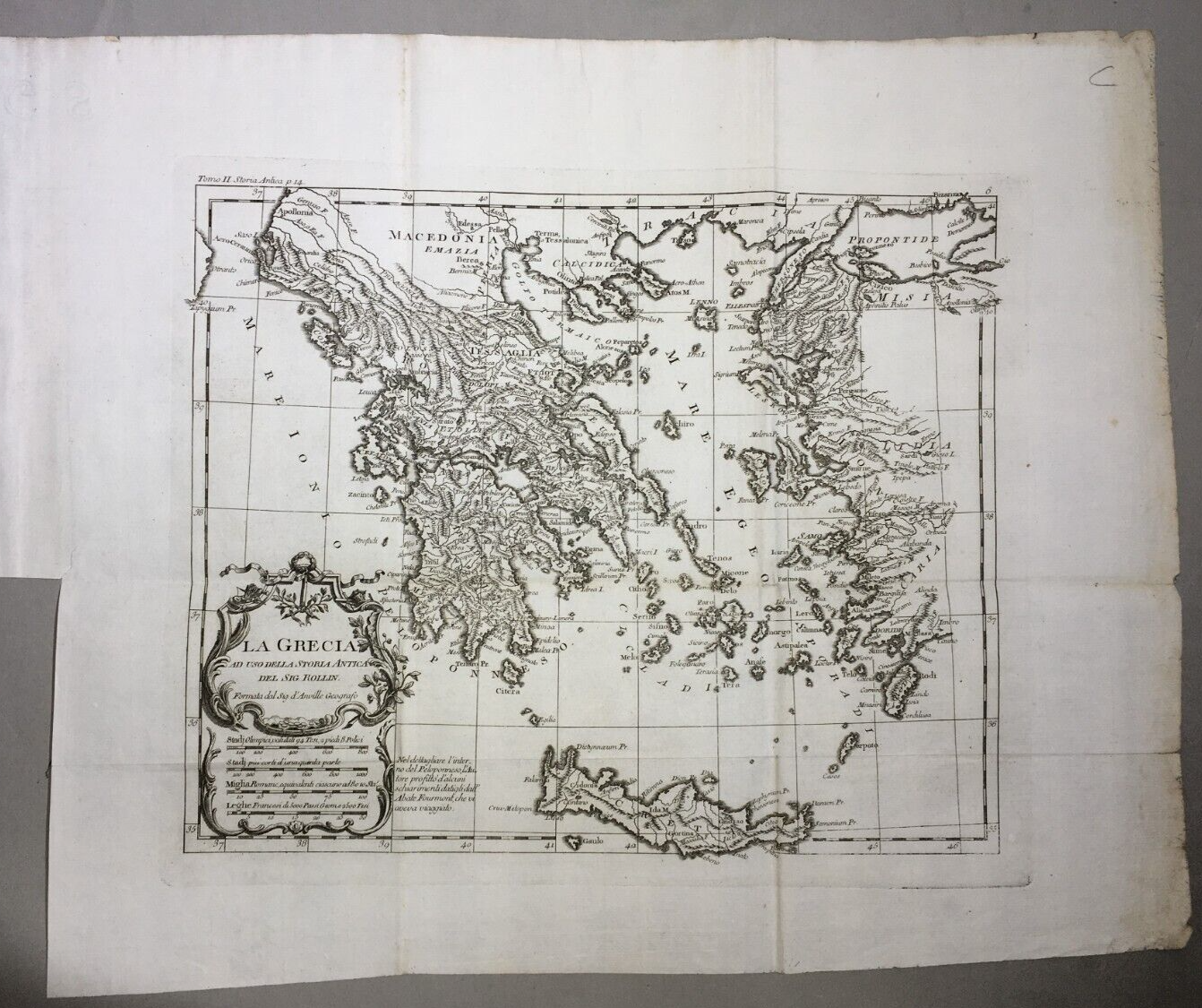 Grecia Antica: Cartografia Del Geografo d'Anville