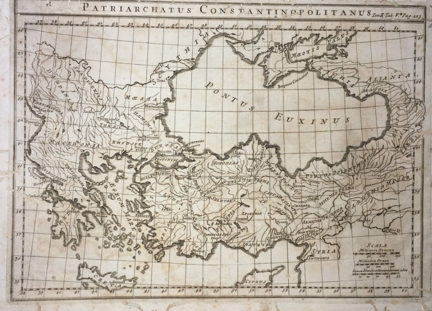 Patriarcato Di Costantinopoli, Grecia, Rodi, Creta E Cipro. Antica Cartografia