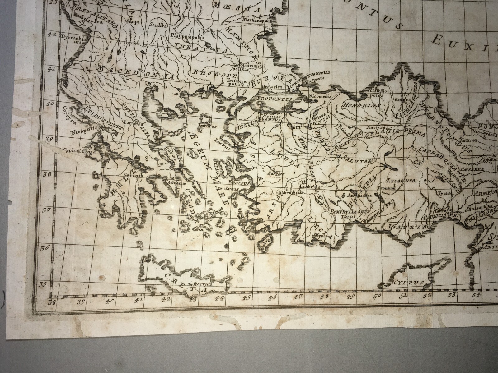 Patriarcato Di Costantinopoli, Grecia, Rodi, Creta E Cipro. Antica Cartografia