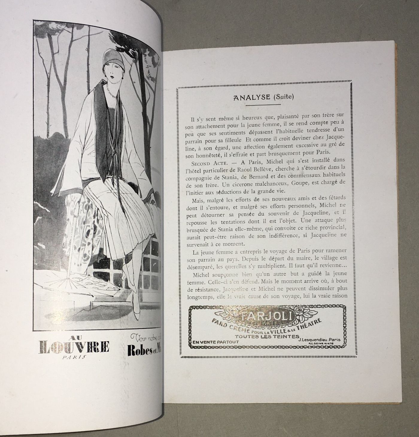 Teatro In Francia: Libretto Dell'Athénée Con Copertina Di Paul Heuzé