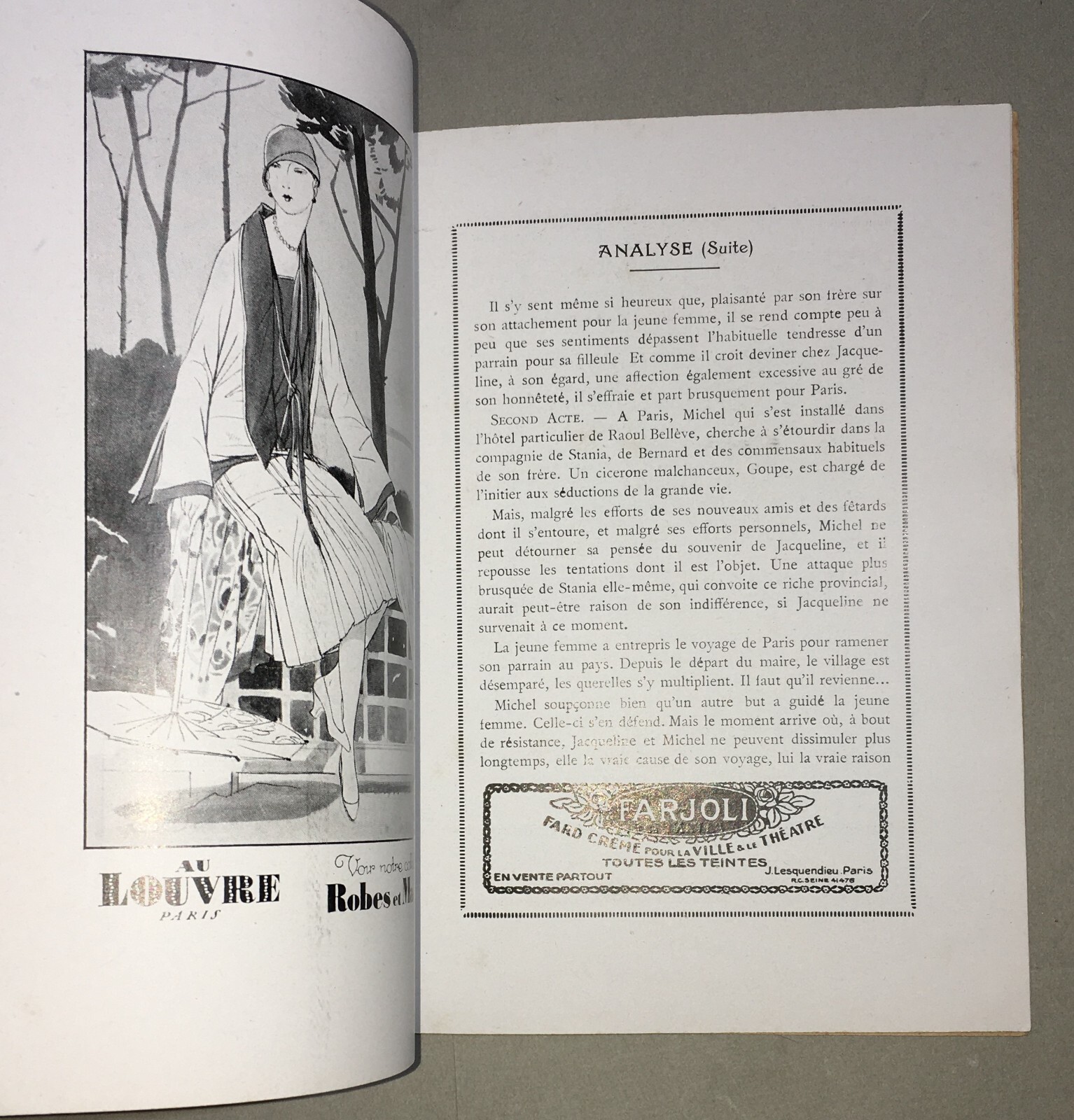 Teatro In Francia: Libretto Dell'Athénée Con Copertina Di Paul Heuzé