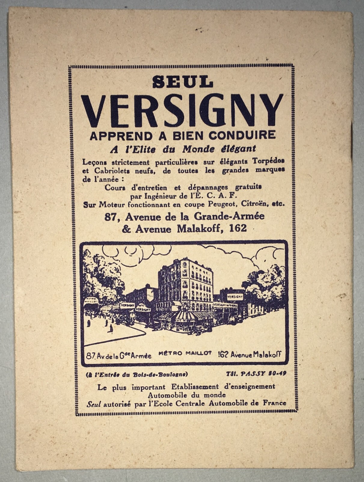 Teatro In Francia: Libretto Dell'Athénée Con Copertina Di Paul Heuzé