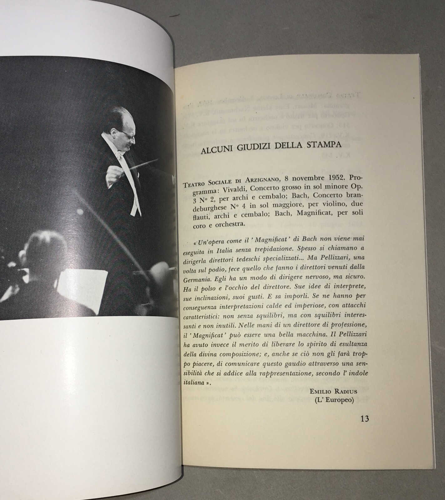 Vicenza   Musica   La Scuola Di Arzignano   Orchestra E Coro   Illustrato d'Epoca   1955