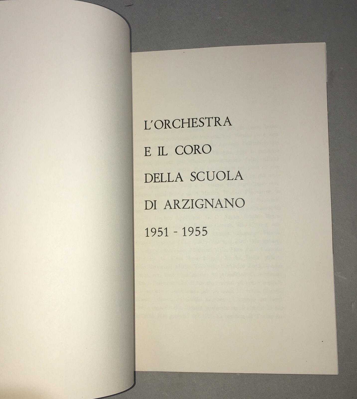 Vicenza   Musica   La Scuola Di Arzignano   Orchestra E Coro   Illustrato d'Epoca   1955