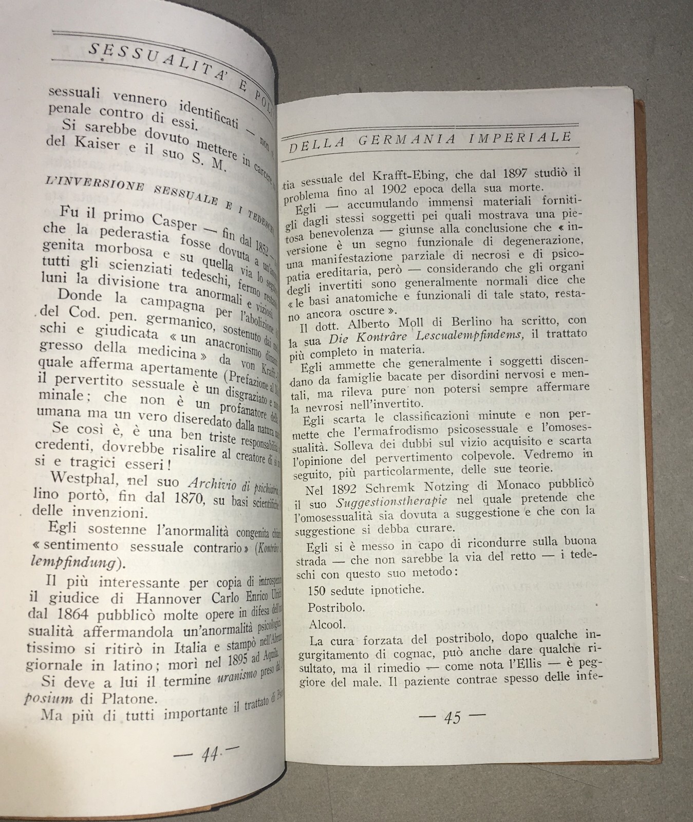 Sessualità E Politica Della Germania Imperiale. Edizione Di Guido Podrecca