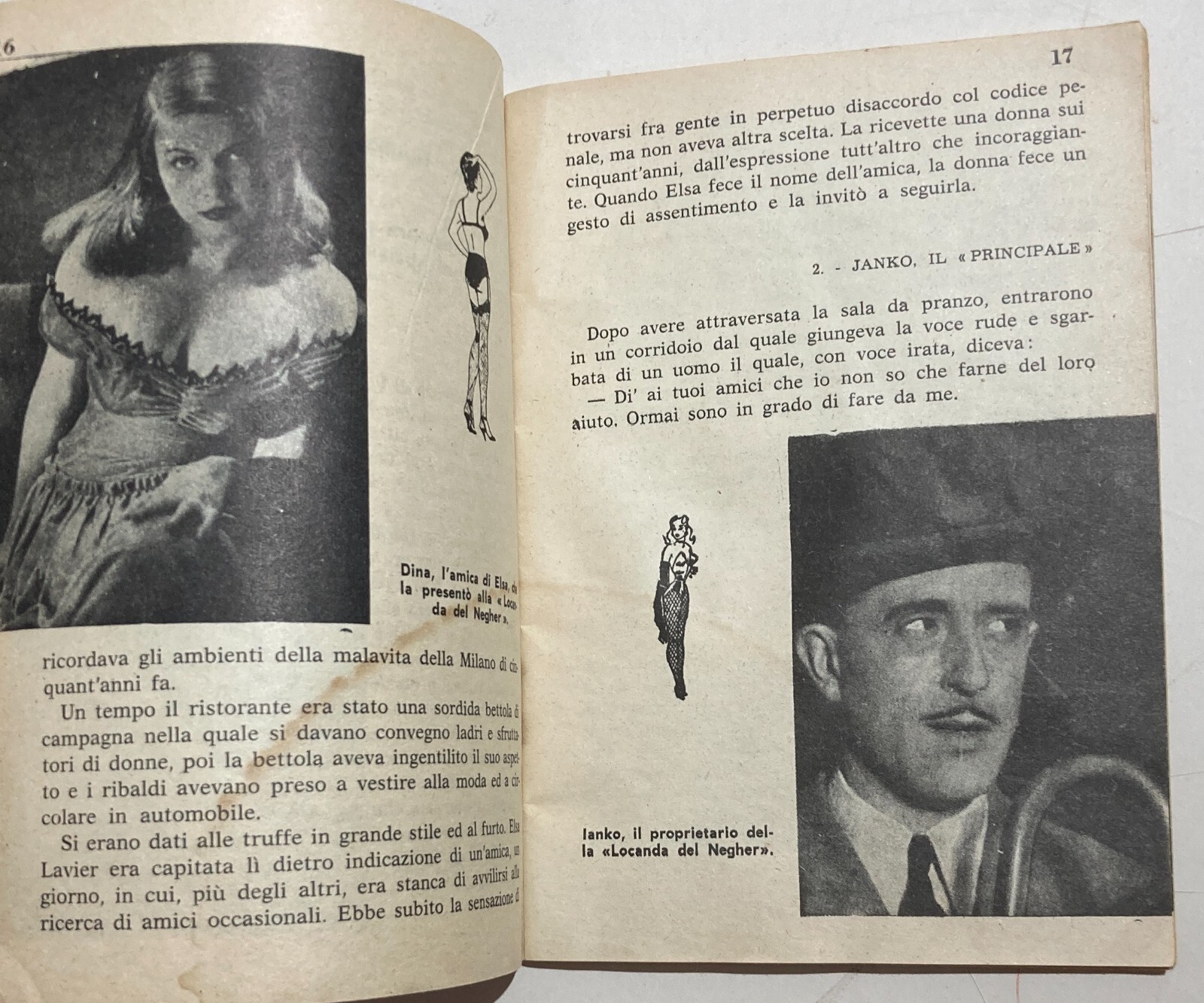Prostituzione, Milano, Elsa Lavier, Malavita, Edizione d'Epoca Illustrata, 1961