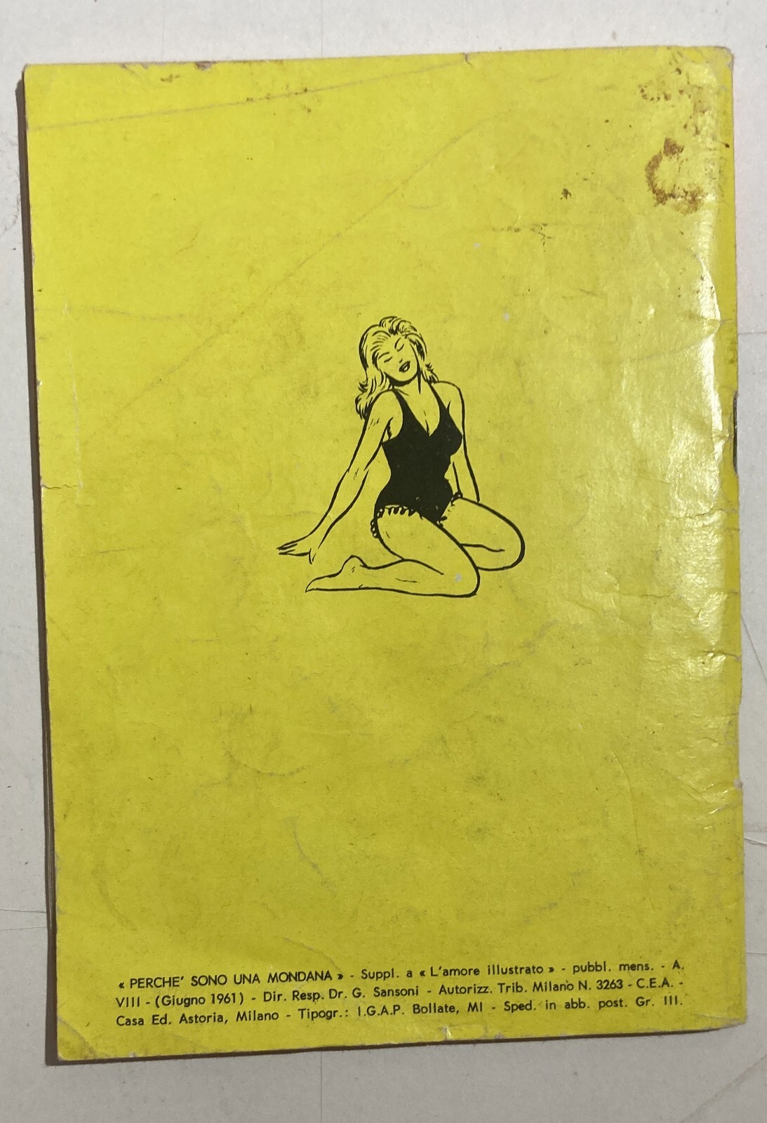 Prostituzione, Milano, Elsa Lavier, Malavita, Edizione d'Epoca Illustrata, 1961