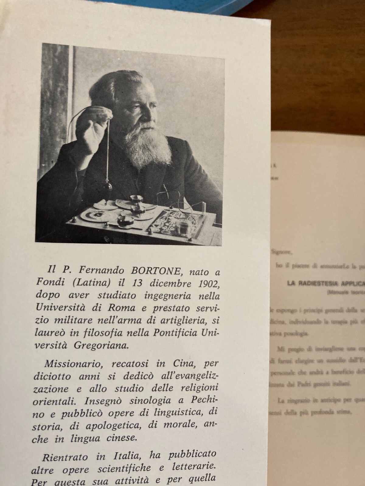 Radiestesia, Medicina E Diagnostica Medica Applicata: Manuale Illustrato Di Fernando Bortone (1978)