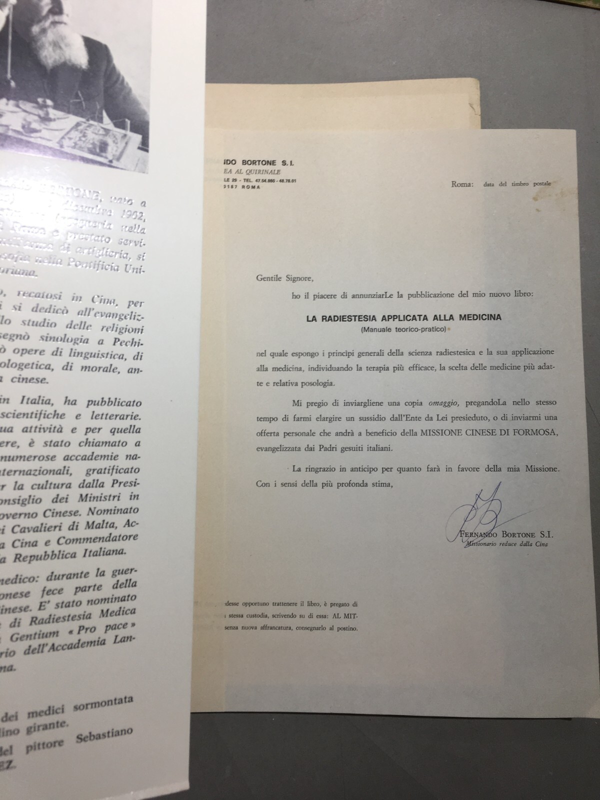 Radiestesia, Medicina E Diagnostica Medica Applicata: Manuale Illustrato Di Fernando Bortone (1978)