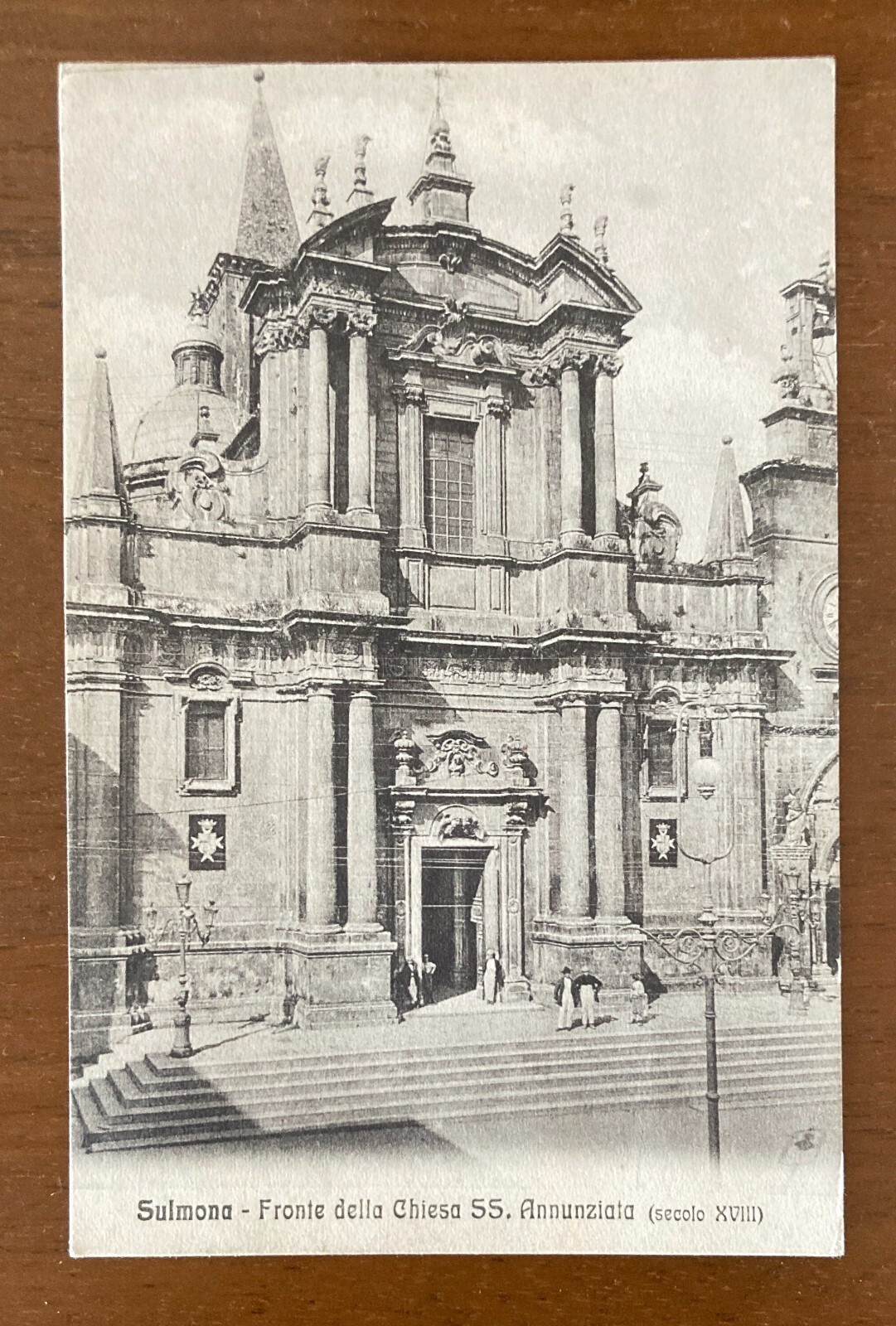 Abruzzo, Sulmona: Chiesa Dell'Annunziata, Animata Antica Veduta Architettonica
