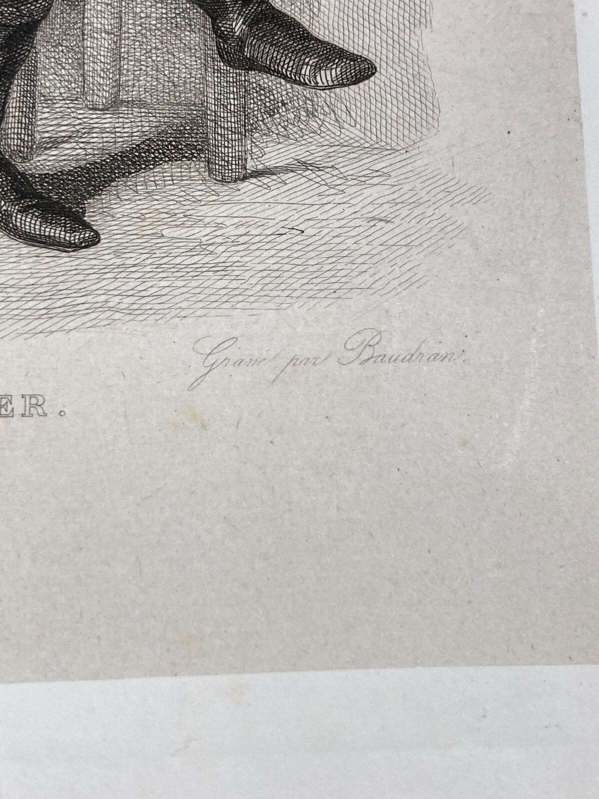 André Chénier: Antico Ritratto, Incisione Dell'Ottocento (Baudran, Johannot)