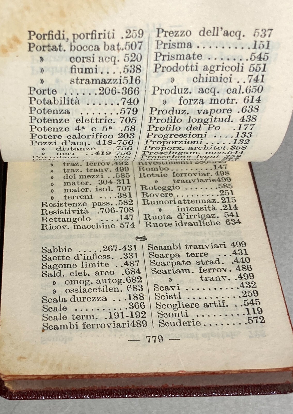 Prontuario Tecnico Formulario Mazzocchi, Edizione Tascabile, Anni '50