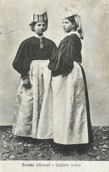 Abruzzo   Folklore   Costumi Popolari Festivi   Scanno   Antica Cartolina Da Collezione