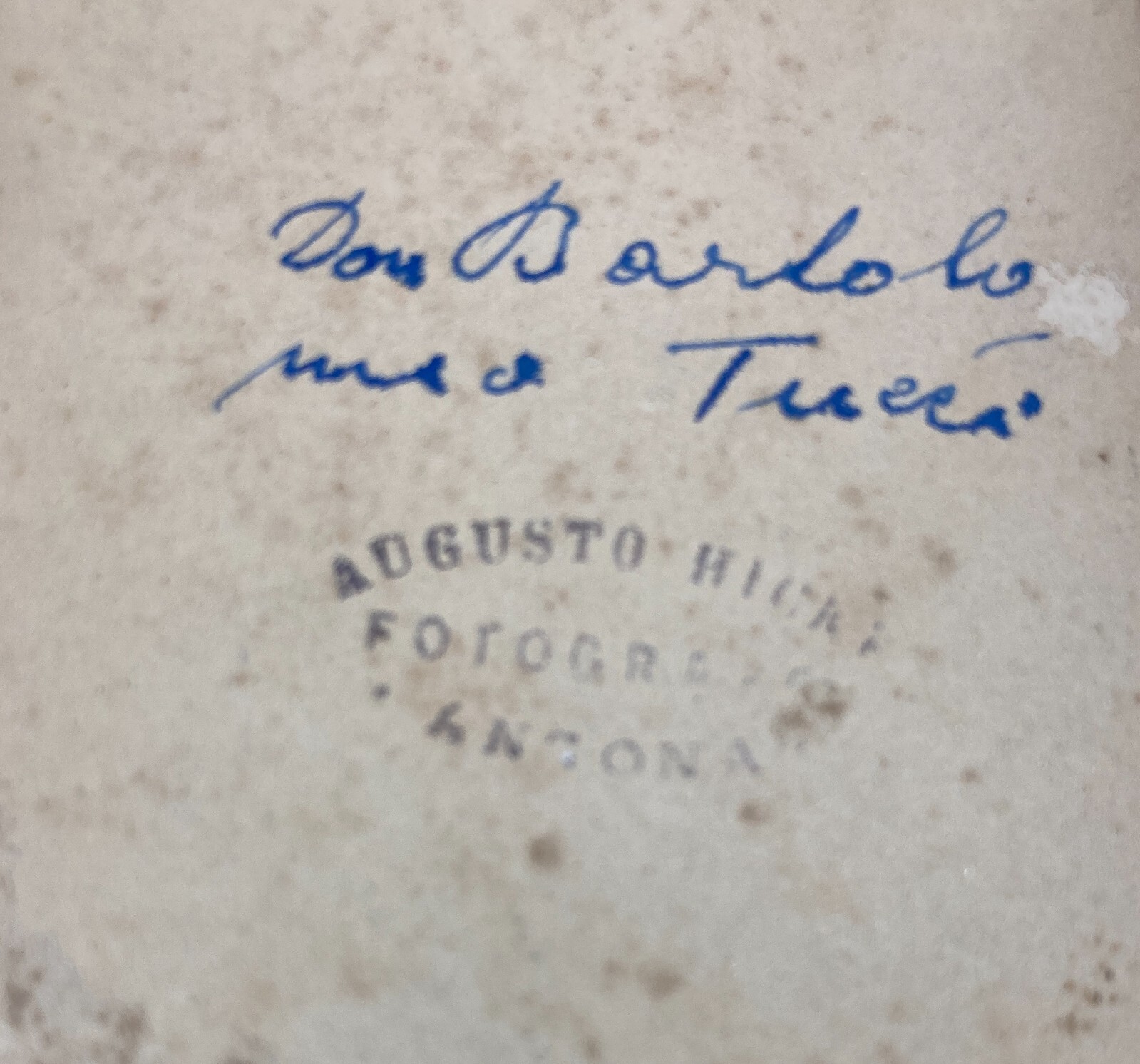 Fotografia Da Collezione: Ritratto Di Prelato. Fotografo Hicki, Ancona. Antica.