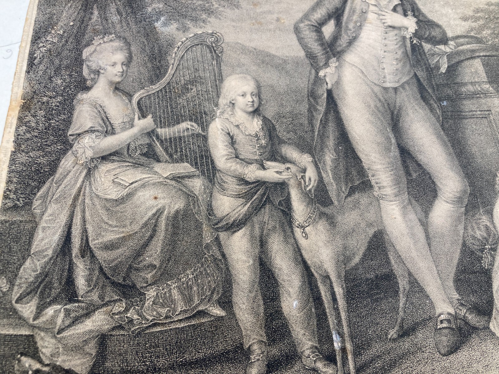 Napoli: Ritratto Della Famiglia Di Ferdinando IV E Maria Carolina. Incisore Bovi Da Angelica Kauffmann, 1790