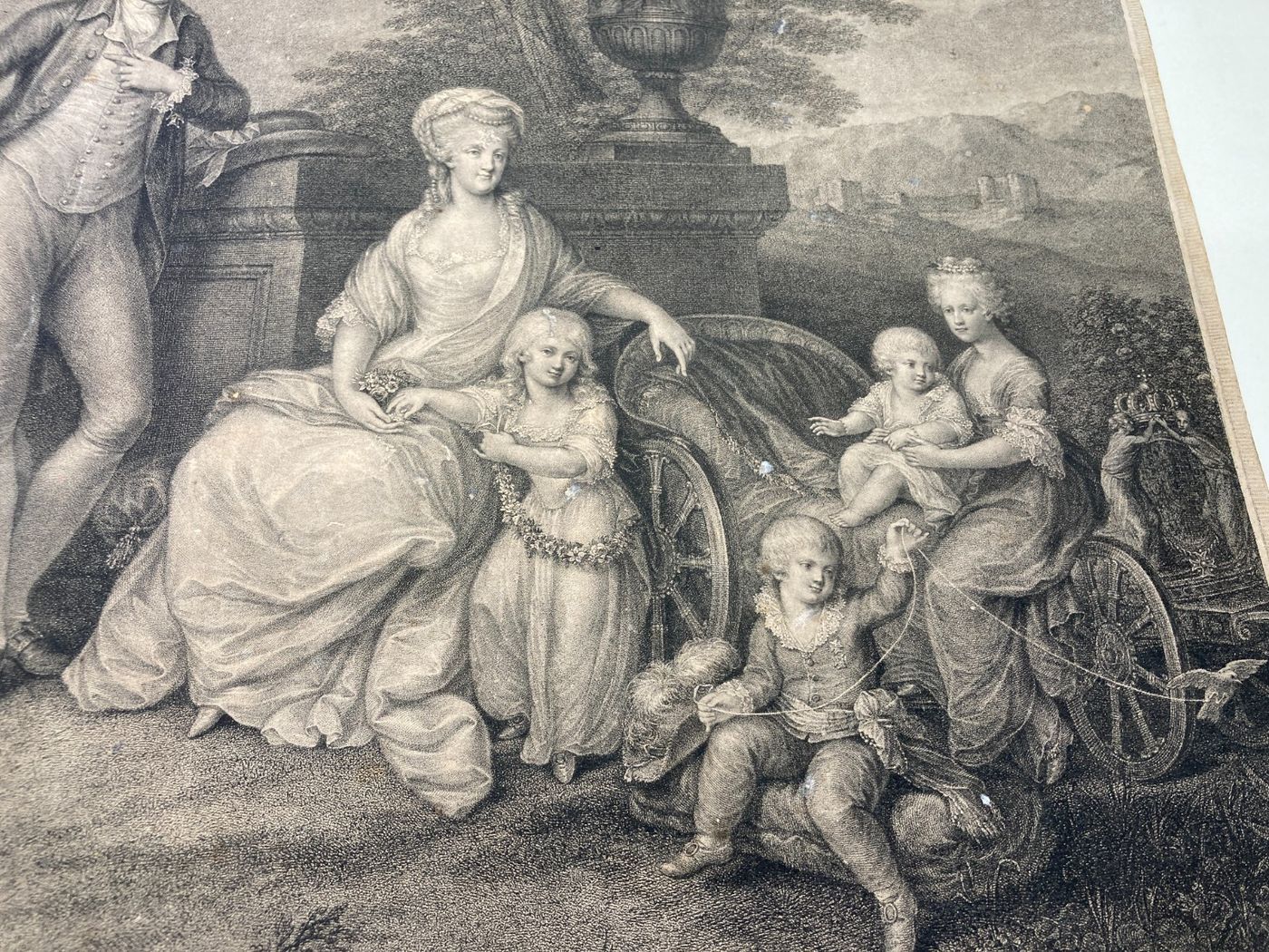 Napoli: Ritratto Della Famiglia Di Ferdinando IV E Maria Carolina. Incisore Bovi Da Angelica Kauffmann, 1790