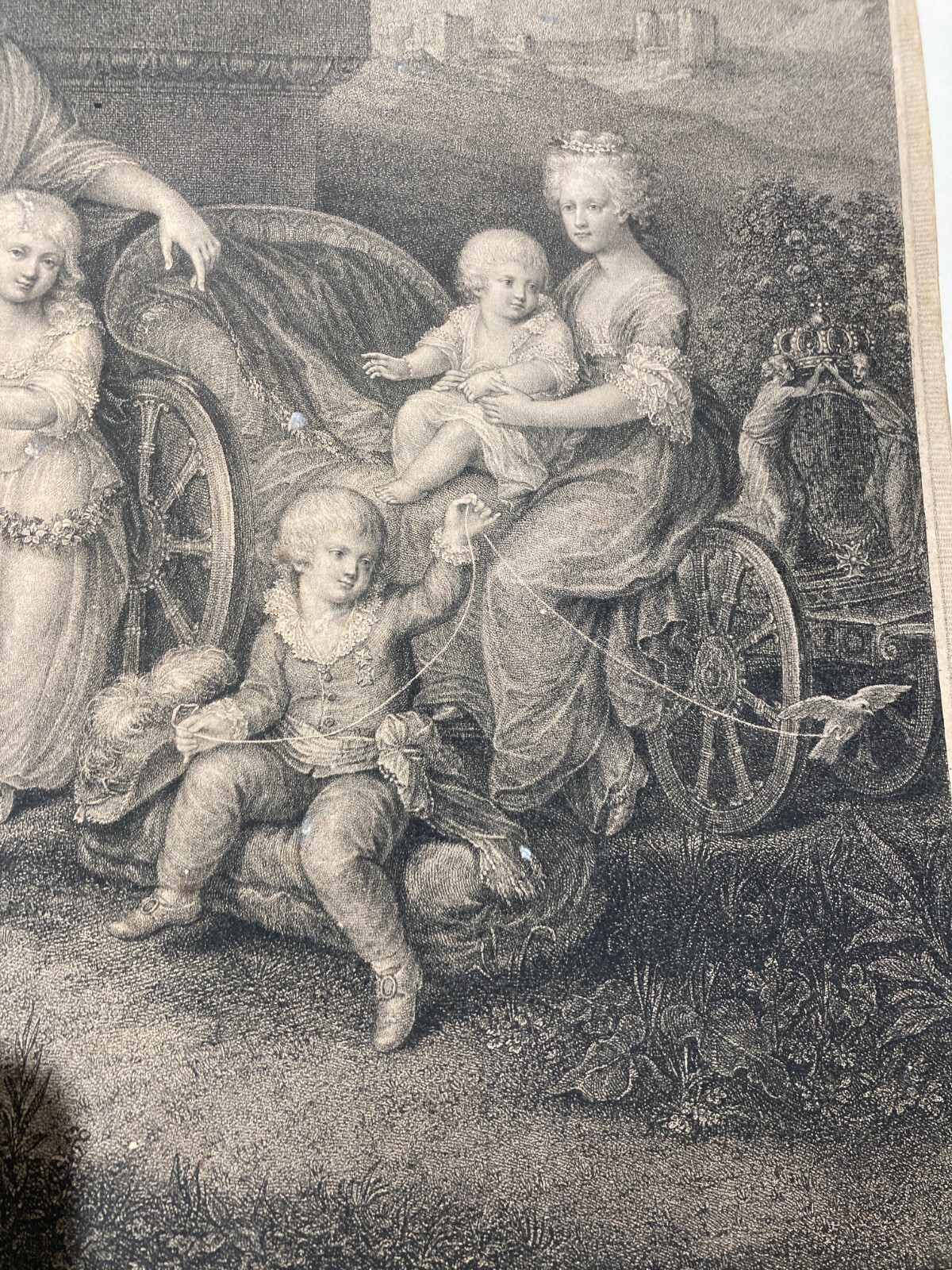 Napoli: Ritratto Della Famiglia Di Ferdinando IV E Maria Carolina. Incisore Bovi Da Angelica Kauffmann, 1790