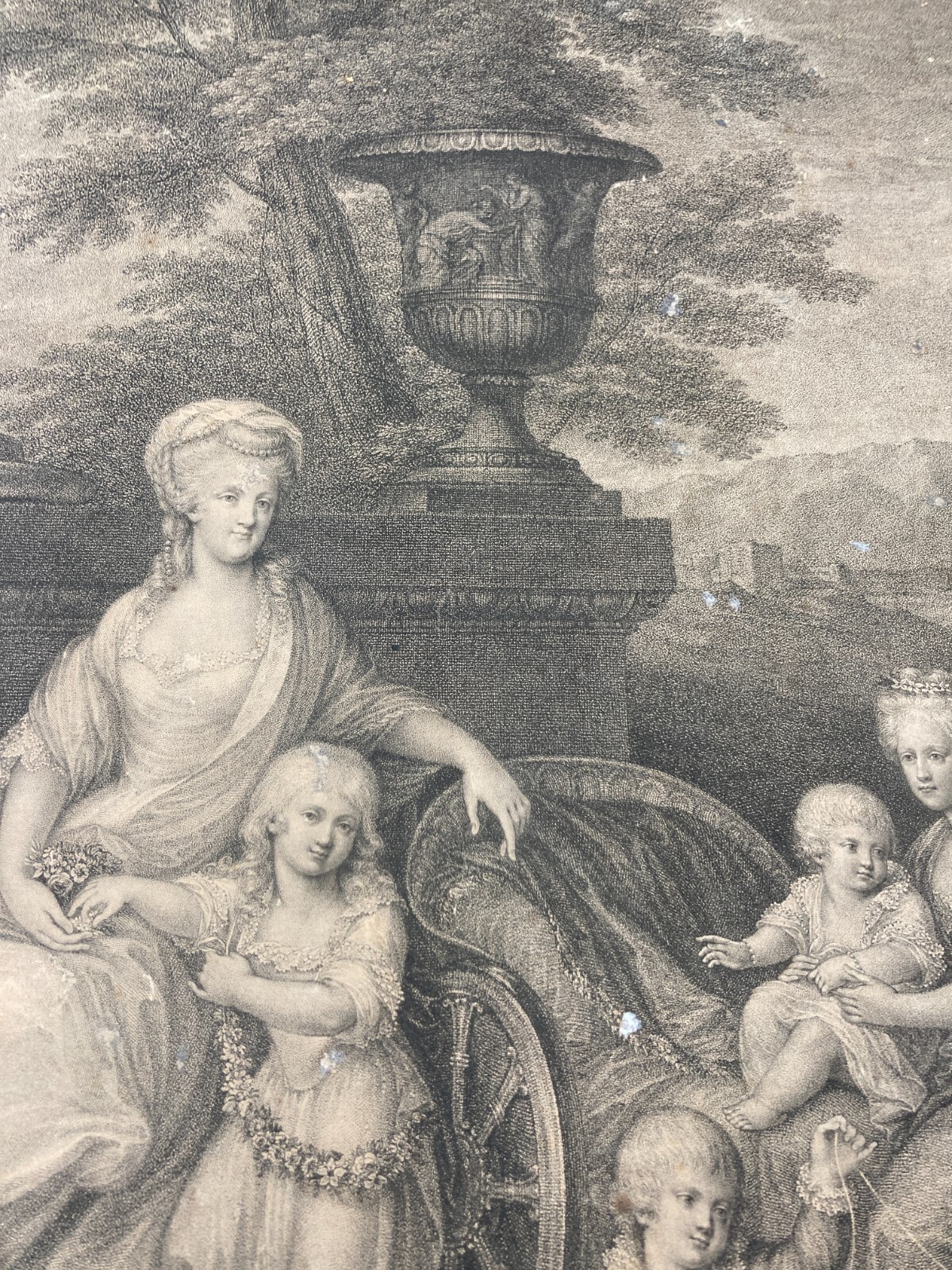 Napoli: Ritratto Della Famiglia Di Ferdinando IV E Maria Carolina. Incisore Bovi Da Angelica Kauffmann, 1790